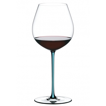 2 чаши с цветно столче Riedel Fatto a Mano Pinot Noir от кристал