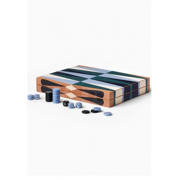 Луксозна табла за игра – Wooden Design Blue & Green