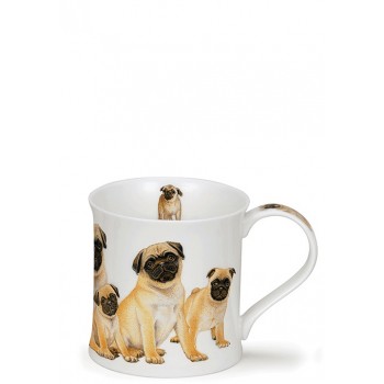 Порцеланова чаша Dunoon Wessex Designer Dogs Pugs