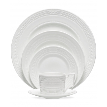Модерен сервиз за хранене от костен порцелан Wedgwood Intaglio за 6 души